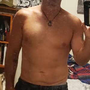 before picture of middle aged man with brown hair | Smart Moves Fitness, affordable virtual online personal trainer fitness program